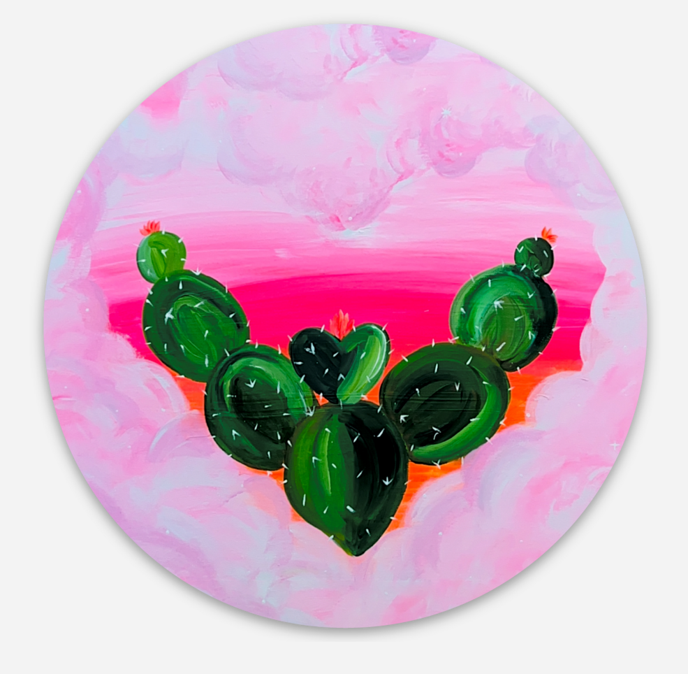 Nopal Enamorado Sticker